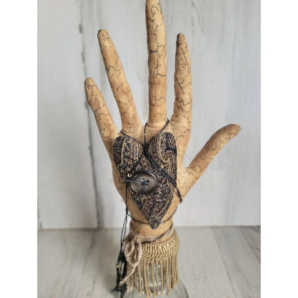 art heart hand Halloween prop‎ glass Decor figure voodoo